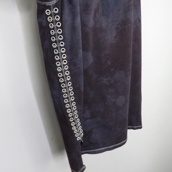 3.1 Phillip Lim Acid Wash Eyelet Racerback Tank Medium Gray Tie Dye Casual Med - Picture 7 of 7